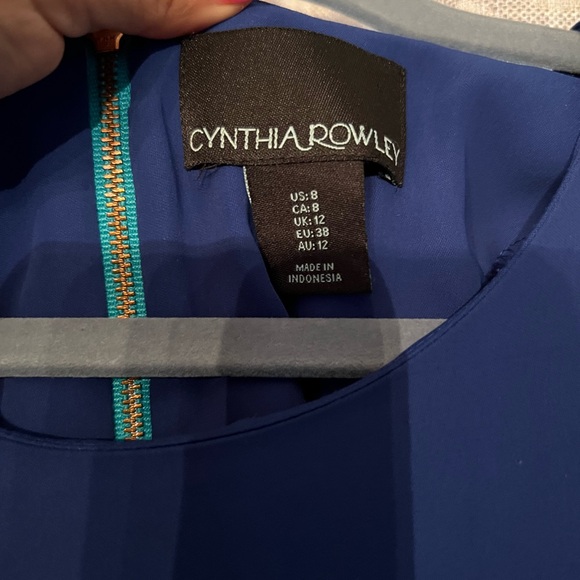 Cynthia Rowley Blue and Green Sheath Mini Dress - Picture 4 of 5